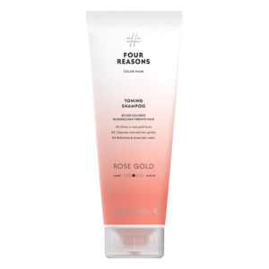 Four-Reasons-Color-Mask-Shampoo-Rose-Gold-sävyttävä-shampoo-vaaleille-ja-vaaleanruskeille-hiuksille
