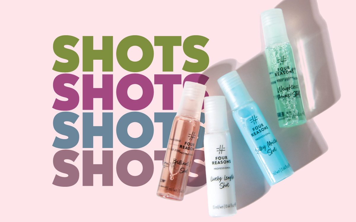 Uutuus! Ampullihoitosarja kampaamoosi – Four Reasons Professional Shots